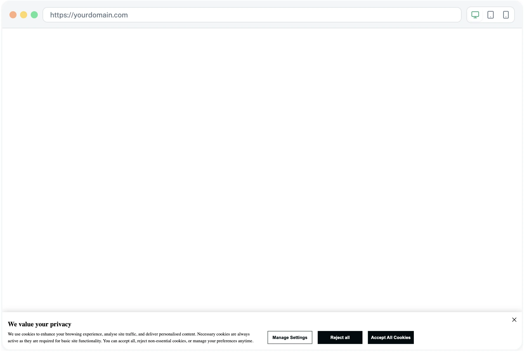 The live preview pane on the right of the Customization screen, showing the current banner with the latest customization.